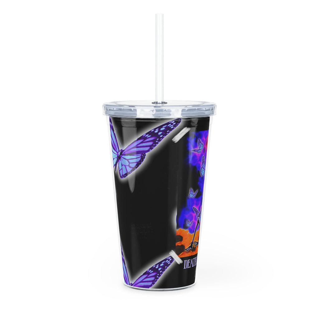 “Death in Bloom” Tumbler with Straw