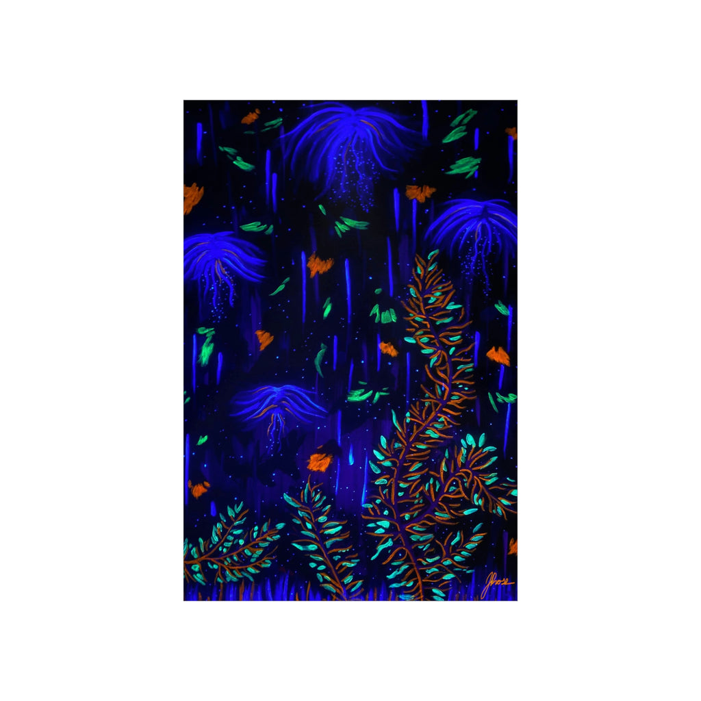 Dark “Spirited Forest” Matte Vertical Poster